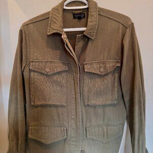 Topshop Khaki Utility Jacket / Shacket (4-Pocket) – US 4 (UK 8 / EU 36)